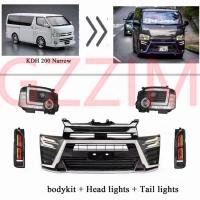 acessórios de carro carrosseria kit de facelift dianteiro kit de atualização para toyota hiace KDH 200 estreito 2014-2018