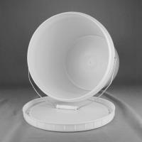 Seau rond 30L réutilisable de conditionnement en plastique de couvercle à visser