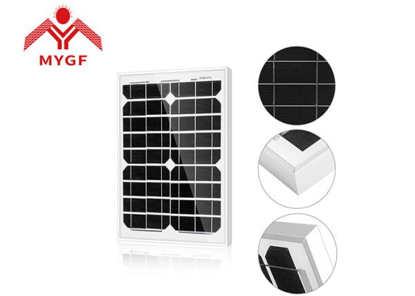 Easy Installation Monocrystalline Solar Panel 20W Single - Crystalline Silicon