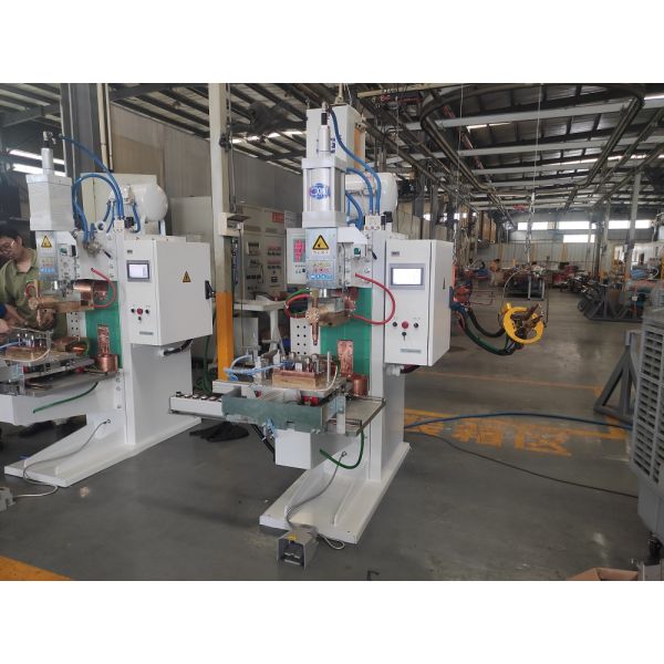 New 6+6mm Industrial Sheet Metal Pneumatic CNC Nut Point Resistance Welders Automatic Projection Bolt Spot Welding Machine Steel