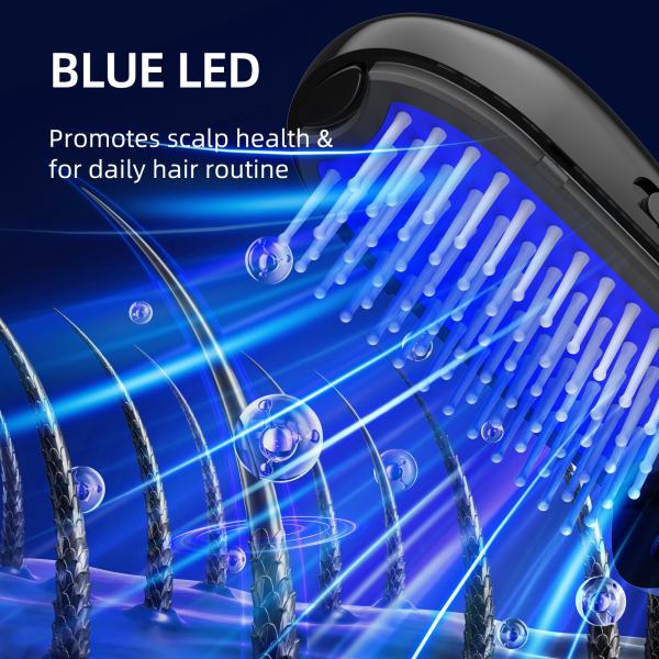 1W Ionic Massage Hair Brush 5VDC 450mA Vibration Ionic Massage Brush