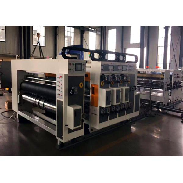 Lead Edge Feeding 4 Colors Carton Box Printing Slotting Die Cutting Machine  /  Automatic Slotting Machine
