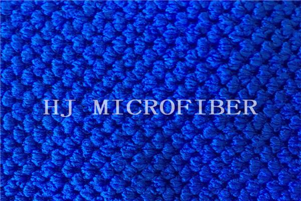 Pano dado forma Peral grande do jacquard azul da tela da limpeza de Microfiber da cor com fio duro dos PP