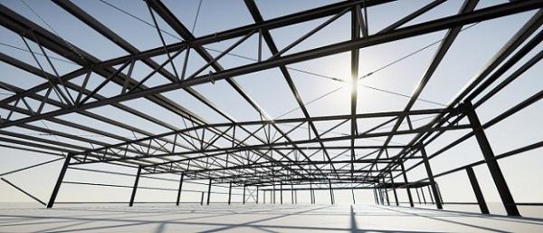 Structural Steel Storage Warehouse With 3-20T Cranes