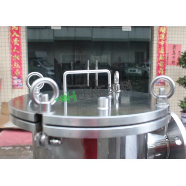 Multi Housing Flange Bag Filters RO Water Treatment Plant For Juice Or Honey Filtration High Precision