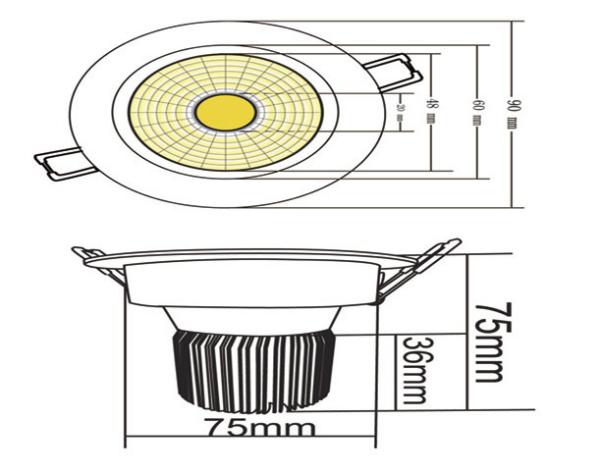 CE/ROHS approved and 5 years warranty wigh high outpet 30w LED down lights China