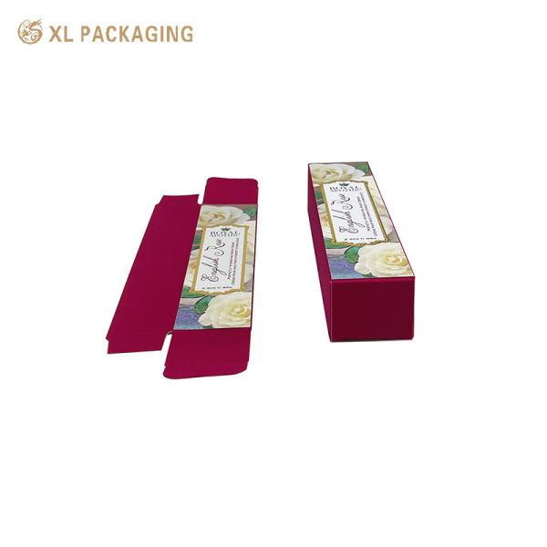 Luxury Printed Foldable Paper Card Box Eco‑Friendly for Lipstick Cosmetic Serum Bottle