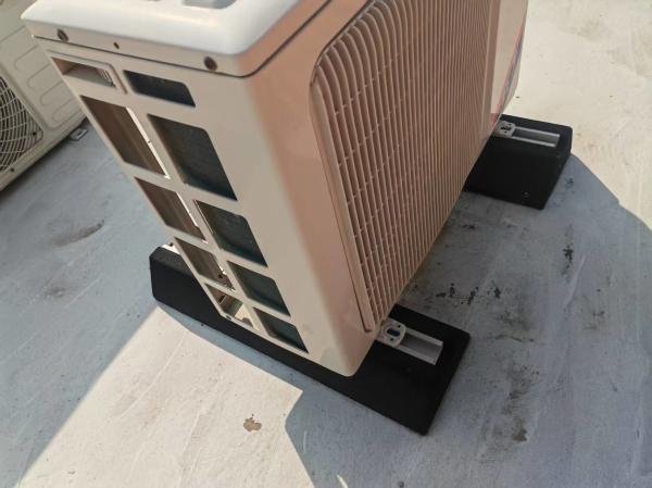 Anti Vibration Big Foot Rubber 450*180mm Heat Pump Feet Black