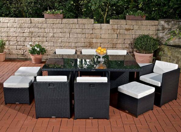 Luxury Garden Poly Rattan Handwoven Solaris High Synthetic Wicker Outdoor Furniture Set