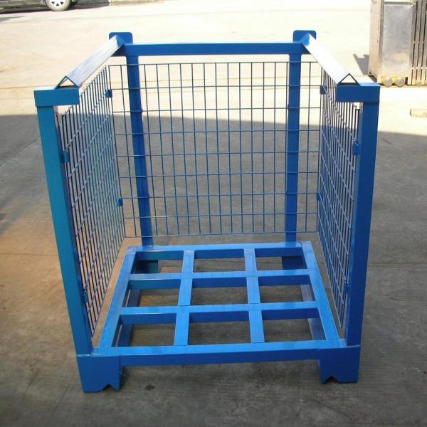 Portable Steel Pallet Stacking Rack Folding Metal Pallet Box Stack Rack