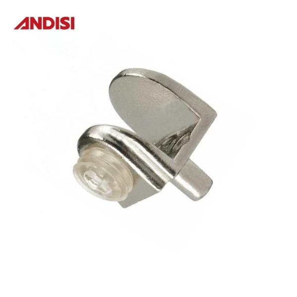 Zinc Plated Adjustable Connectors Shelf Supports Glass Clips Clamp Holder for Flat Glass Railing