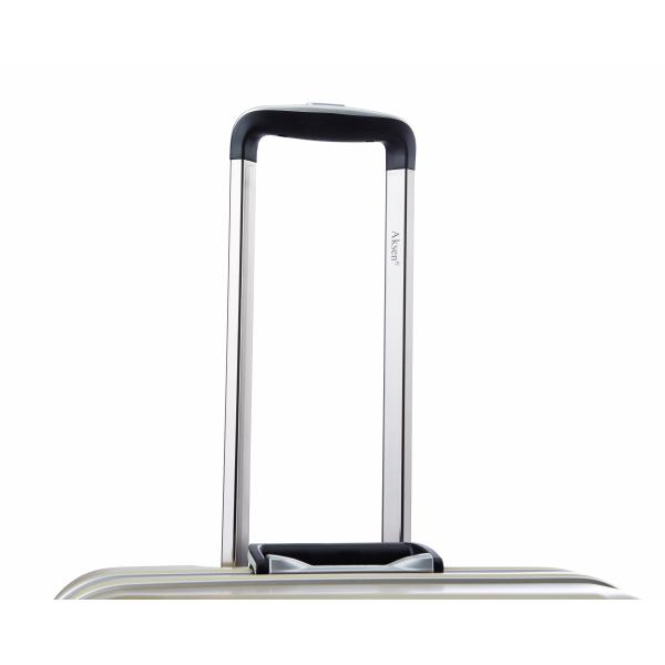 Maleta de equipaje de mano impermeable para viajes de negocios con marco de aluminio para PC de lujo y ruedas giratorias de 360 grados, maleta rígida