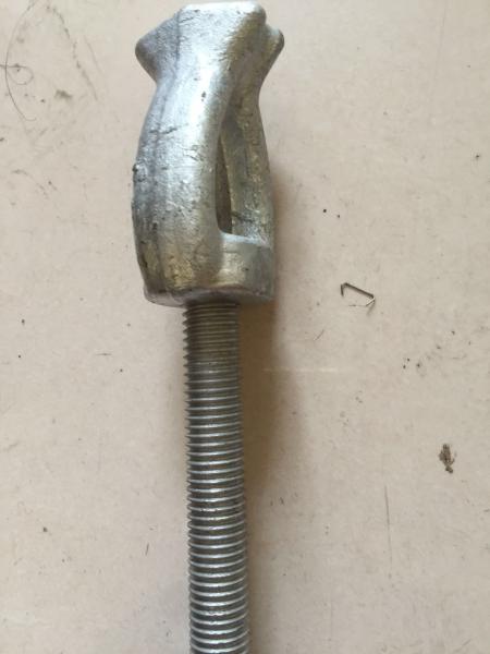 5/8 3/4 Hot Dip Galvanized Power Line Fittings Forging Thimble Eye Nut Pole