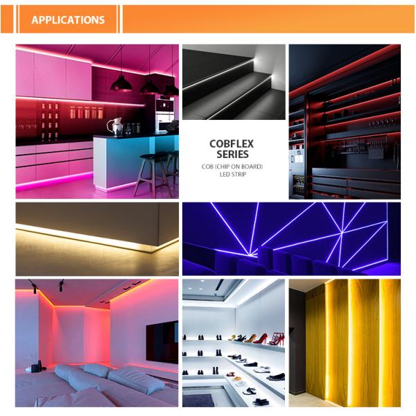 Ультра узкая 4 мм самоклеящаяся светодиодная лента 2700K-6500K натуральный белый