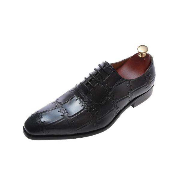 Italian Style OEM Mens Leather Dress Shoes Extra Large Size 46