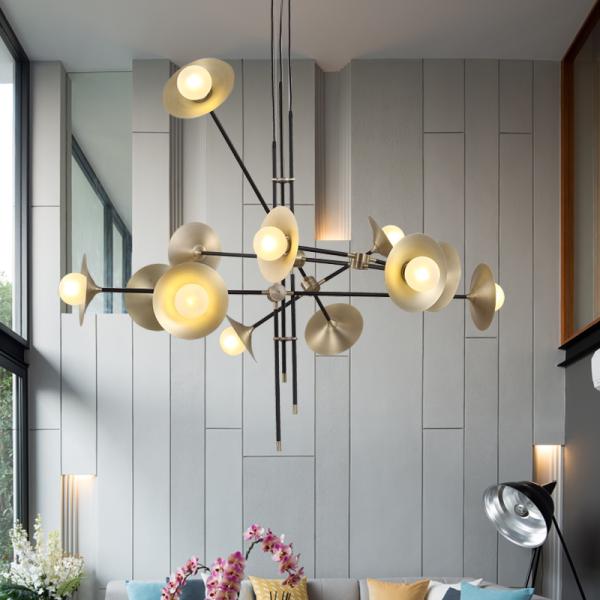 Modern Nordic Pendant lamp Gold Trumpet Lamp Vintage Retro Horn delightfull sputnik chandelier(WH-MI-212)