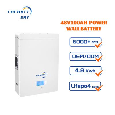 Solar Power Wall 5kw Lithium Ion Battery , Lifepo4 24v 200ah Solar Battery Pack
