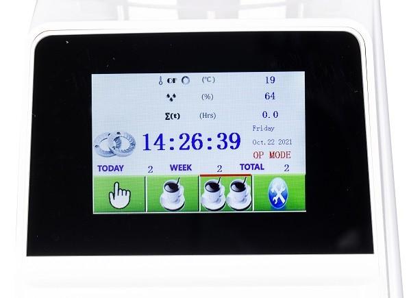 Touchscreen Double Dose Commercial Coffee Grinder For Fresh Bean 370W