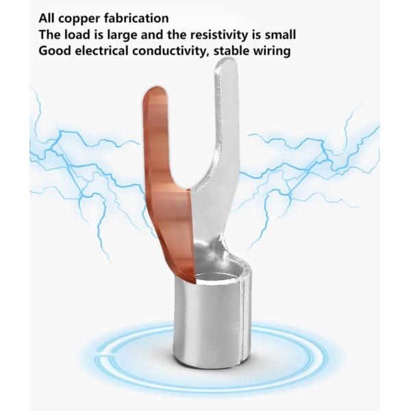 UT серия Y/U Крип-кабель Lug Fork Spade Terminals Холодно прессованные Крип-соединители кабеля