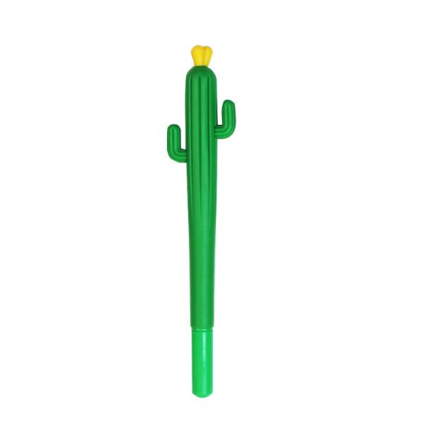 Comfortable Holding Smooth Writing Gel Pen 0.5mm Cactus Silicone Neutral Pen