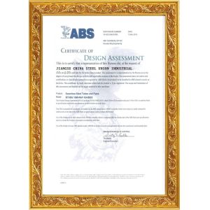 JIANGSU CHINA STEEL UNION INDUSTRIAL CO.,LTD. Certificaciones