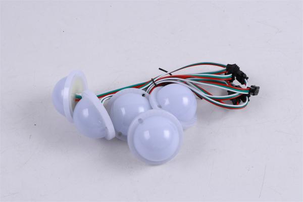Lâmpada LED de diversão ao ar livre 33mm 5050RGB 1W DC12V Lâmpadas decorativas de feira Cabochon