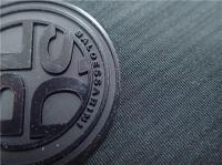 Remendos de borracha feitos sob encomenda do logotipo/crachá redondo do silicone para o vestuário ou os sacos