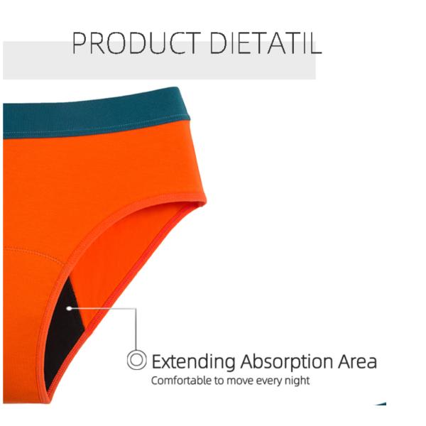 Period Underwear For Teen Period Panties Heavy Flow Organic Cotton Mid Waist Teenagers Panty