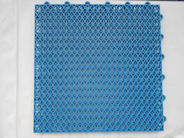 Yellow Hockey Court Indoor Sports Flooring No Toxic Interlocking PP Tile