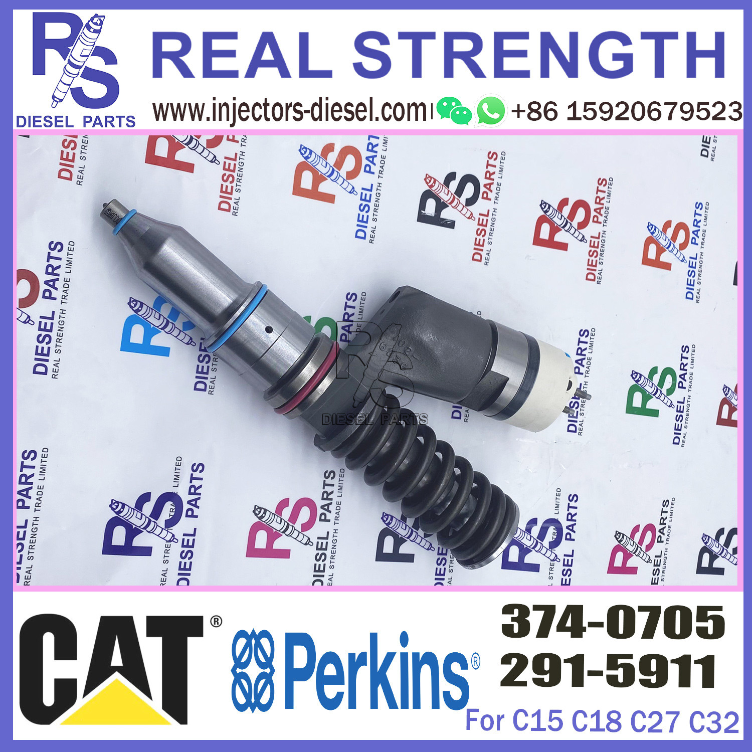 Remanufactured качественный инжектор 374-0705 коллектора системы впрыска топлива C18 3740705 на двигатель 291-5911 кота