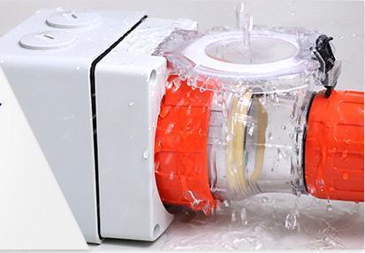 250V IP66 Gd-56ai Série Industrial Área de Água Proof Plug Quadrado 3-Pin Proof Plug