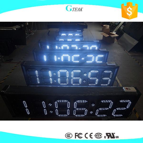 big 6 digit 7 segment led display 12 inch giant customised led 7 segment display for time clock outdoor