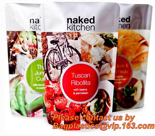 Seasoning Powder Flour Condiment Stand Up Pouch Soup Spice Packaging Bag With Window, Soup Bag, Retort pouch