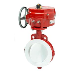 White PTFE Lined Rubber Valve Seat High / Low Temperature Resistance Durable