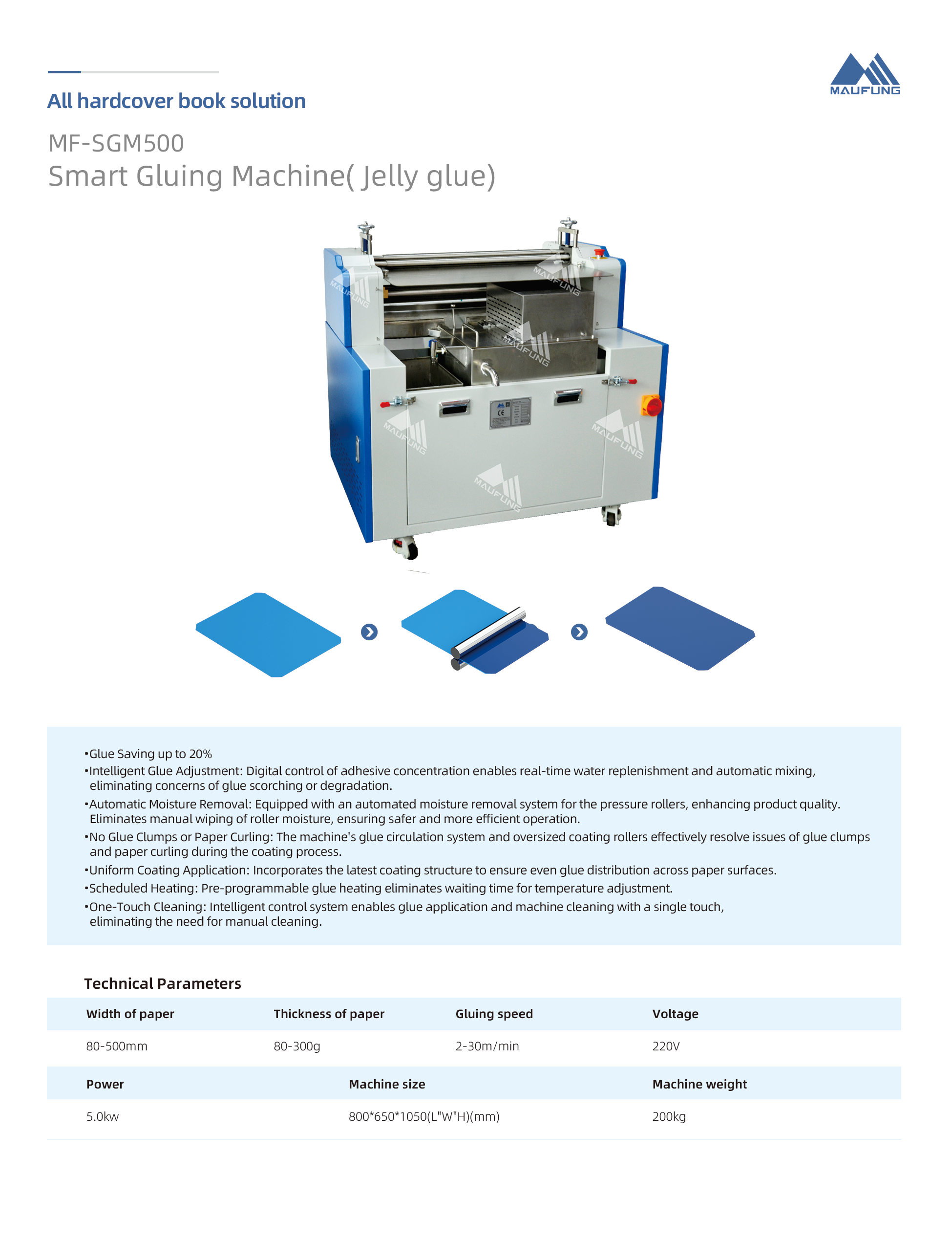 Smart Gluing Machine Jelly Glue Glue Saving Up To 20% One Touch Cleaning Scheduled Heating Intelligent Glue Adjustment