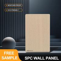 Panneau mural SPC Vente 600*2440*4mm Pierre imperméable à l'eau Plastique écologique Carreaux céramiques Panneau décoratif intérieur Pour bureau Appartement Et salle de douche de l'hôtel