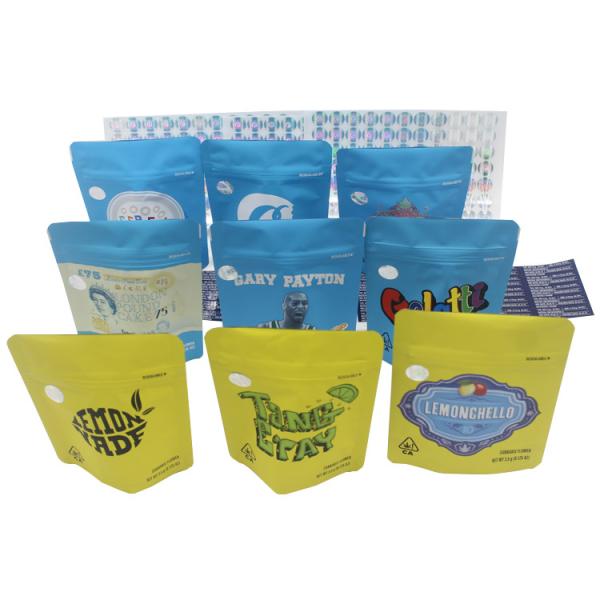 Heat Sealing Aluminum Foil Mylar Bag Custom Printed Logo ziplockk Mylar Bags