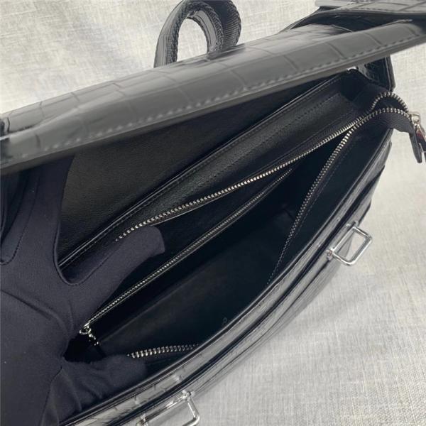 Authentic Crocodile Belly Skin Men's Satchels Purse Messenger Bag Genuine Alligator Leather Male Single Shoulder Bag