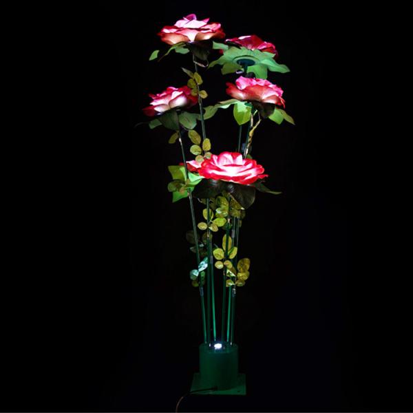 LED Simulation EVA Rose Lights lawn flower lamp Garden courtyard beautiful display bright landscape decorative