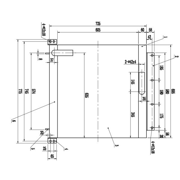Hydraulic 4 Core Aluminum Radiator , Komatsu PC200-3 Street Rod Radiators