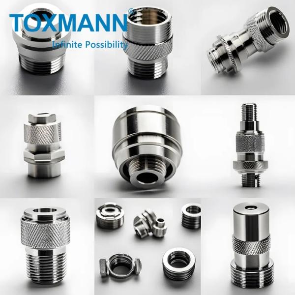 Services de personnalisation d'usinage CNC OEM Pièces filetées en aluminium en acier inoxydable