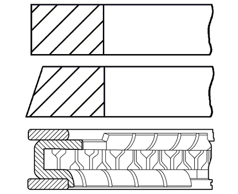 Toyota 13011-11122 13011-11170 9-9667-00 74mm 4E Piston Ring for Corolla Diesel Engine Parts