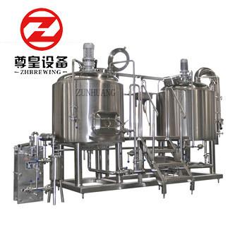 Micro sistemas brilhantes da fabricação de cerveja 600l com o PLC dos tanques de fermentação controlado