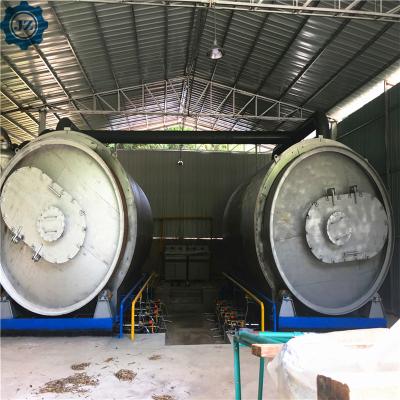 30ton 50ton Fully automatic Continuous Scrap Tyre Recycling To Oil Pyrolysis Machine