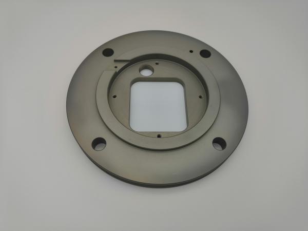 Flanged Joint Plate CNC Aluminum Parts , Hard Anodizing Cnc Machine Spare Parts
