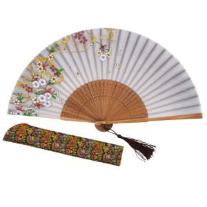 Fã de bambu da mão da tela pequena clássica amigável de Eco para o teste padrão