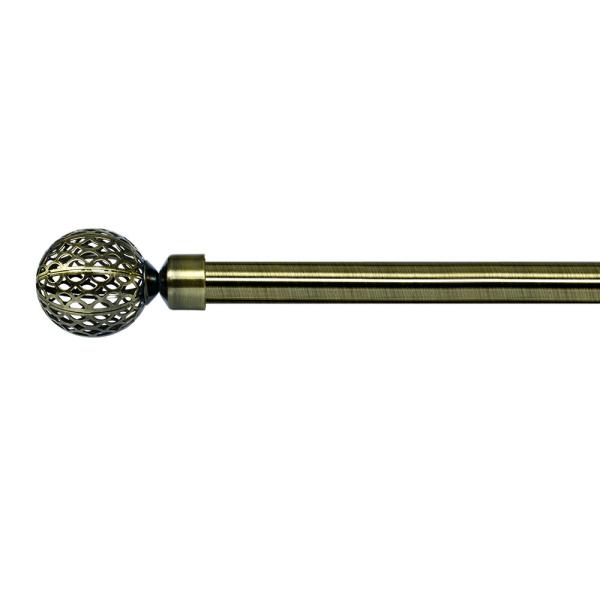 0.6 MM Thickness Electroplated AB Color Curtain Rod For Window Curtain Decoration