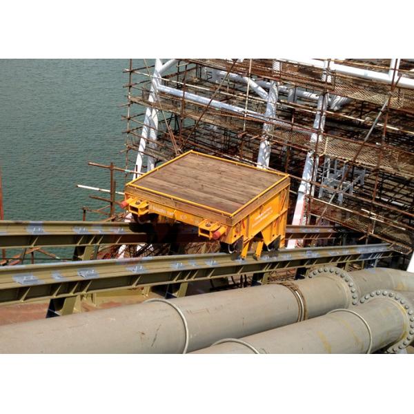 электрическая моторизованная вагонетка рельса 25Т, низкий кран зазора на тележке переноса рельса для верфи