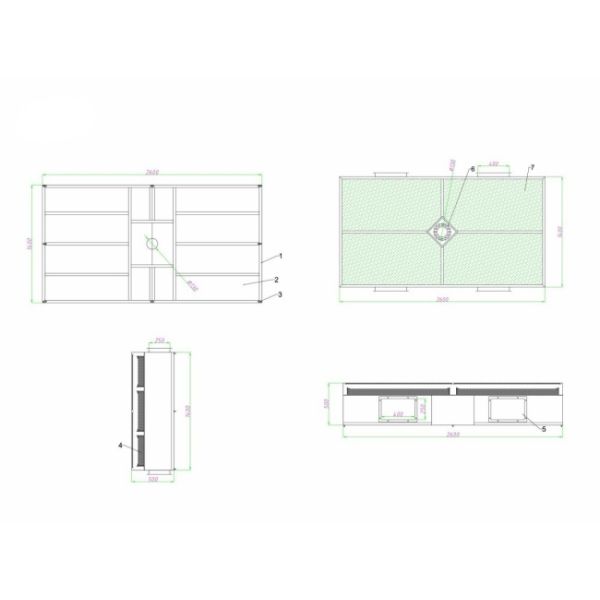 99.95% Efficiency H13 Laminar Flow Ceiling For Operating Rooms
