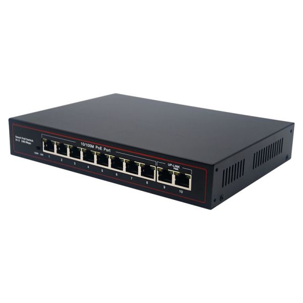 8 Port 100 Mbps POE Switch Built In 120W PoE Power Fast Ethernet PoE Switch